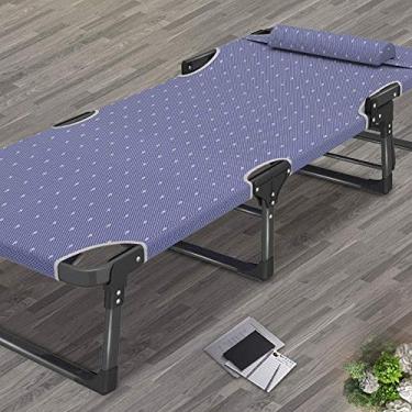 Imagem de Espreguiçadeira cadeiras de jardim, cama dobrável, cadeira reclinável portátil, para casa, jardim, espreguiçadeira, escritório, Siesta, cadeira de cama com três dobras