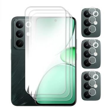 Imagem de Para Realme C85, Vidro com cola cheia de cola transparente Protetor de tela, Para Realme C85 Pro, filme de lente de vidro temperado