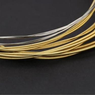 Imagem de Phefop Orphee TX640 6 Peças de Cordas para Violão Folk Acústico, Bronze Fósforo de Tensão Média Com Liga Hexagonal de Aço de Alto Carbono, para Músicos Primários e Desempenho Profissional