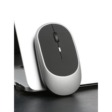 Imagem de Mouse sem fio, bateria de longa duração, nano receptor USB, leve e portátil, ideal para funcionários de escritório, mouse de 4 botões, para laptop, PC, Chromebook, Mac.