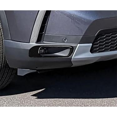 Imagem de TUBAIZAI Acessórios de carro compatíveis com Honda New Pilot 2023 2024 2025 2026 capa de luz de neblina frontal externa guarnição ABS 2 peças (estilo fibra de carbono)