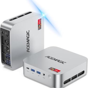 Imagem de ACEMAGIC Mini PC para jogos M1 AMD Ryzen 7 6800H Mini PC 32GB DDR5 1TB SSD Mini Computadores