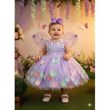 Imagem de Vestido Luxinho Lilás Marie Jardim Encantado Isis, Lavender, 1