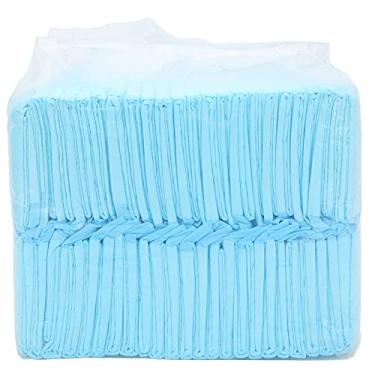 Imagem de CUOFYUNL Almofadas para xixi para animais de estimação, absorventes de água fortes, descartáveis, mini fraldas macias para animais de estimação, cães e gatos (Tamanho grande 60*90cm (20 peças))
