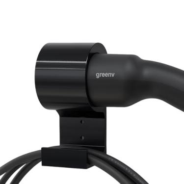 Imagem de Suporte de Parede Organizador para Carregador Portátil Tipo 2 - Gancho para Cabos de Carro Elétrico Universal (Compatível BYD, Volvo, GWM)