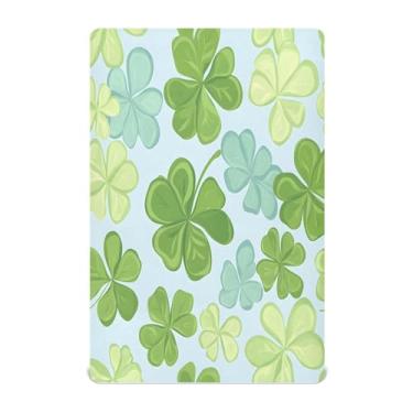 Imagem de STAYTOP Lençol de berço de trevo da sorte do Dia de São Patrício, para meninos e meninas, lençol com elástico para berço padrão e colchão infantil, de microfibra supermacia, 132 × 71 x 22 cm