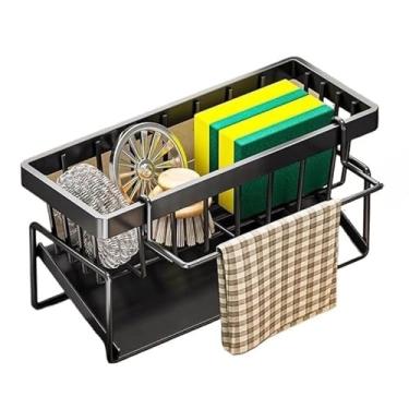 Imagem de Alumínio Escorredor Armazenamento De Cozinha Rack De Toalhas Esponja Drenagem De Sabonete Prateleira(1 Peça)