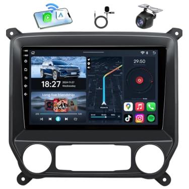 Imagem de Rádio veicular WiFi 5G para Chevrolet Chevy Silverado 2014-2018 1500: 10 polegadas 1280 * 800 HD IPS tela sensível ao toque com carplay sem fio Android Auto 1080p câmera de backup navegação GPS