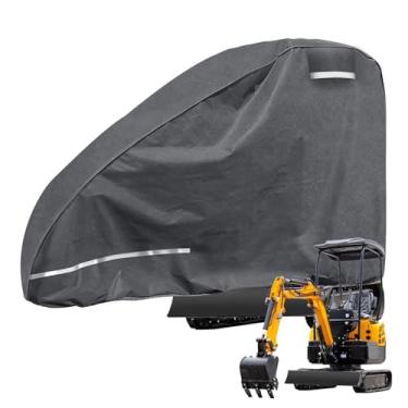 Imagem de Kistrba Capa de carro mini escavadeira 800-1600 kg, compatível com Kubota/John Deere/Bobcat/Takeuchi/Yanmar/JCB/Cat/Case, capa completa Oxford 420D à prova d'água proteção solar geada