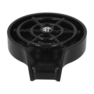 Imagem de Mingzhe Lavadora de Copos de Vidro de Alta Pressão Com Base ABS, Resistente e Durável para Uso Doméstico, Leite, chá, Cafeteria, Bar, Loja de Sobremesas KTV, Spray Multiângulo, (Preta)