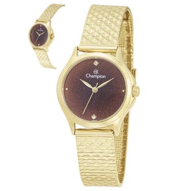 Imagem de Relógio Champion Feminino Ref: Cf26348r Casual Dourado