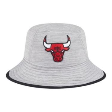 Imagem de Bucket New Era Chicago Bulls Heathered Cinza Masculino-Masculino