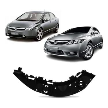Imagem de Guia Suporte Parachoque Dianteiro New Civic 2007 2008 2009 2010 a 2011 Lado Esquerdo - Motorista