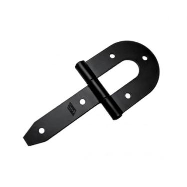 Imagem de Dobradiça Porteira Ferradura 4" Preta Ref. 66004 - Loth