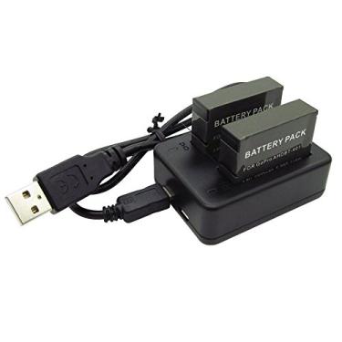 Imagem de Shoot, Kit Carregador Duplo com Duas Baterias para GoPro Hero4