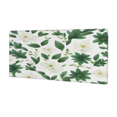 Imagem de Tapete de mouse grande verde primavera primavera impermeável computador estendido tapete protetor de mesa tapete antiderrapante base de borracha para escritório, computador, teclado, laptop e mesa de