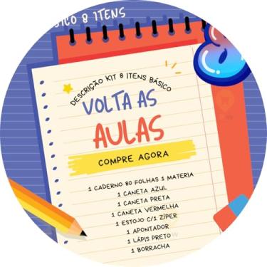 Imagem de Kit Material Escolar Universitário 15 Itens Volta Ás Aulas Ensino Médio (Kit 8 Básico)