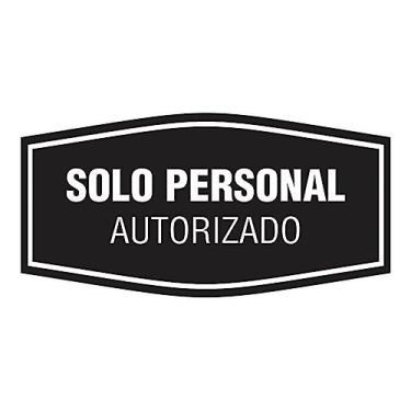 Imagem de Signs ByLITA Placa Autorizada Pessoal Fancy Solo (Preto) - Grande