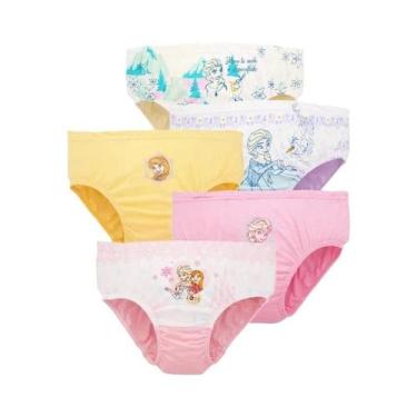Imagem de Calcinhas De Algodão Para Meninas Pacote Com 5 Unidades Rainha Elsa Pr