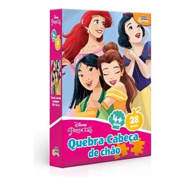 Imagem de Quebra Cabeça de Chão Princesas Disney - 28 Peças - Toyster