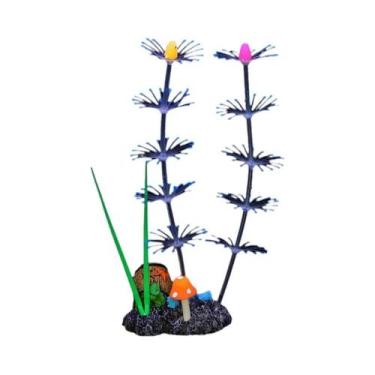 Imagem de Plantas Aquáticas Fluorescentes De Silicone Para Decoração De Aquário 