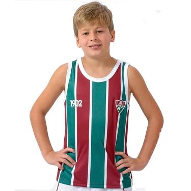 Imagem de Camisa Infantil Fluminense Regata Oficial 1902 Partner Braziline-Masculino