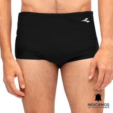 Imagem de Sunga Diadora Small Logo Lateral Larga Masculina - Preto GG-Masculino