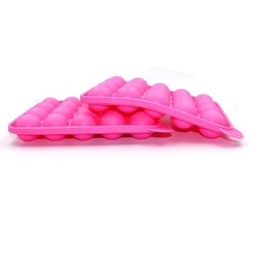 Imagem de Molde de pirulito de silicone com 20 furos, molde de chocolate, pirulito, cubo de gelo, molde de doces, faça você mesmo, molde de pudim de doces