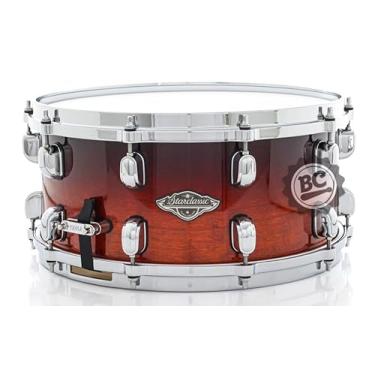 Imagem de Caixa Tama Starclassic Performer Maple Birch Dark Cherry Fade 14x6,5 com Aros Die-Cast