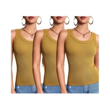 Imagem de Camiseta Básica De Cor Sólida Para Mulheres plus Size, Moda Casual, Ca