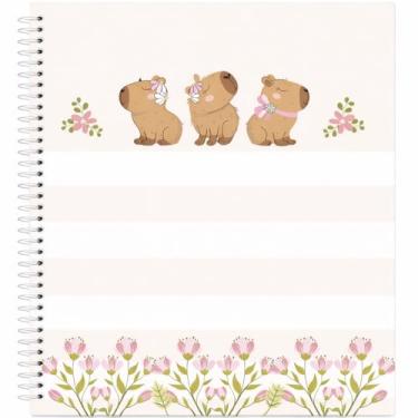 Imagem de Caderno Universitário 1 Matéria Espiral Capivara com 80 Folhas – Sortido