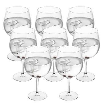Imagem de Jogo 8 Taça de Gin Degustação Vidro Transparente G4U Class Home 630ml