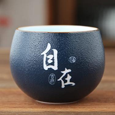 Imagem de Conjunto de chá tradicional artesanal de cerâmica xícara de chá de viagem pessoal tigela de chá de cerâmica chinesa acessórios xícara Pu'er chá moderno conjuntos de chá xícaras (cor: B3-6X5CM 70) (C3