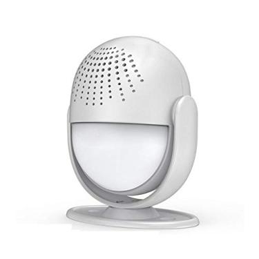 Imagem de Campainha de boas-vindas sem fio campainha de indução eletrônica 4 níveis ajustável branco campainha aberta