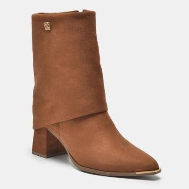 Imagem de Bota Via Marte Camurça Ultra - Caramelo Tamanho:39;Cor:-Feminino