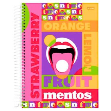 Imagem de Caderno 1x1 Pauta Inteligente Mentos Jandaia Ia 80 Folhas, Mentos Boca
