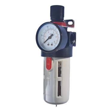 Imagem de Filtro De Ar Com Regulador De Pressão 1/2 Polegada Manômetro