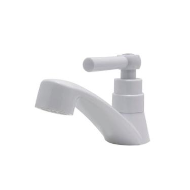 Imagem de Torneira Pia Lavatório Banheiro Bancada Mesa Cuba Embutida Branca 1/4 De Volta Abs