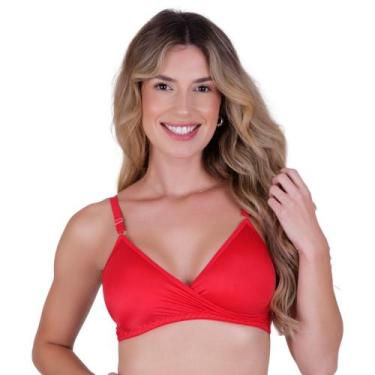 Imagem de Sutiã Trançado em Microfibra Cor:VermelhoTamanho:M - Saulo Lingerie, V