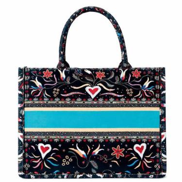 Imagem de Bolsa de Praia com Zíper Estampa Floral Leve Prática e Elegante - Mek 