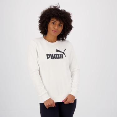 Imagem de Moletom Puma Essential Crew Feminino Branco-Feminino