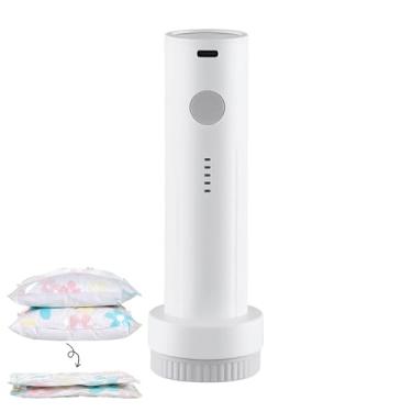 Imagem de Bomba de Vácuo para Viagem - Máquina de Selagem Elétrica Sem Fio 6000Pa - Equipamento De Ar Recarregável 25W Para Sacos - Para Roupa De Quarto Casacos Coletes Cachecóis