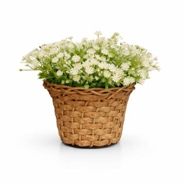 Imagem de Arranjos Flores Artificiais Flor Mosquitinho Vaso Boho Chic