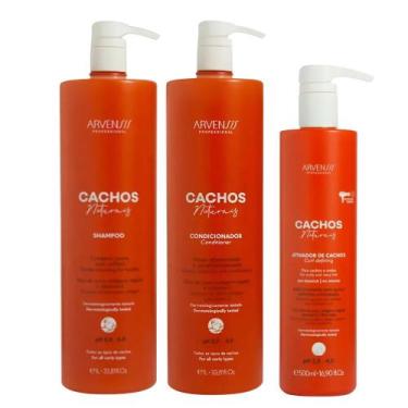 Imagem de Kit Arvensis Cachos Naturais Shampoo + Condicionador + Ativador