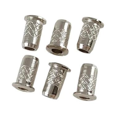 Imagem de Buchas De Montagem De Cordas Para Guitarra Elétrica, 6 Peças, De Ferro