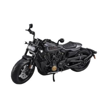 Imagem de Modelo De Motocicleta De Brinquedo Em Liga Metálica Sportster S Em Esc