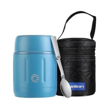 Imagem de Lancheira Infantil De 500ml Fjbottle Em Aço Inoxidável 316 Com Isolame