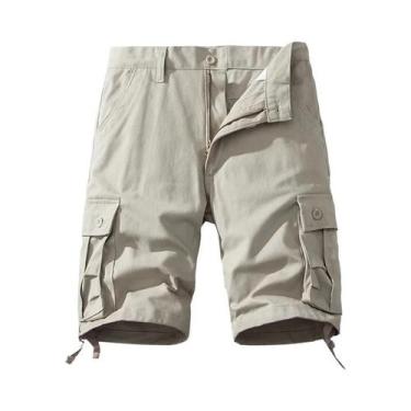 Imagem de Bermudas Táticas Masculinas De Algodão, Calças Casuais Para Esportes, 