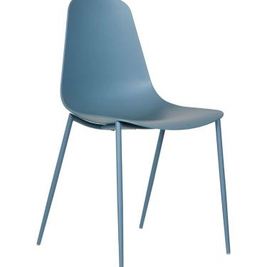 Imagem de Cadeira para Sala de Jantar em Polipropileno Miami Azul Sonho Distante