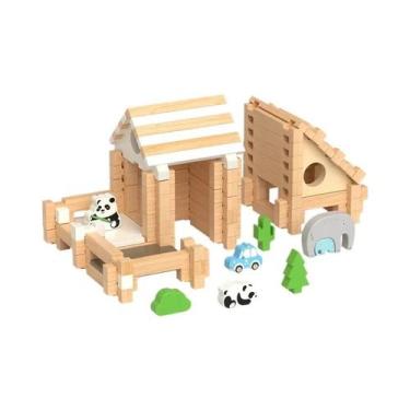 Imagem de Quebra-Cabeça 3D De Madeira: Kit De Blocos De Montar Labirinto (100 Pe